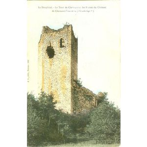 JG 362 Le Dauphiné la tour de Clermont et les ruines du chateau de Clermont tonnerre