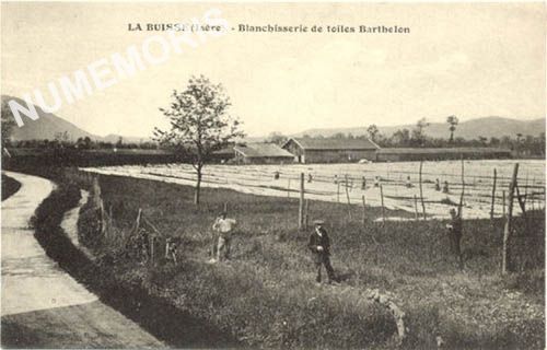 GD La Buisse (Is&egrave;re) Blanchisserie de toiles Barthelon