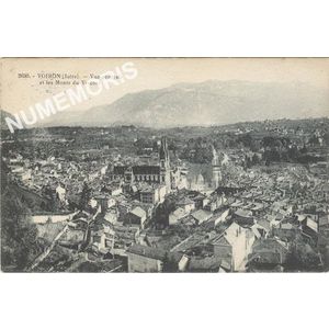 2650 Voiron (Is&egrave;re) vue g&eacute;n&eacute;rale et les monts du Vercors