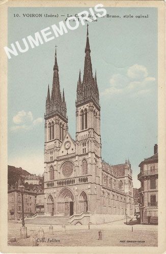 010 Voiron (Is&egrave;re) la cath&eacute;drale St-Bruno, style ogival du XIIIe si&egrave;cle