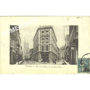 Voiron Rue de la Gare et rue Rose-Sage