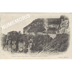 071 Ligne de Voiron &agrave; Saint B&eacute;ron passage aux gorges de Chailles