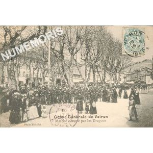 Greve g&eacute;n&eacute;rale de Voiron March&eacute; occup&eacute; par les Dragons