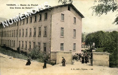 JG 166 Voiron route de Paviot une usine de soieries