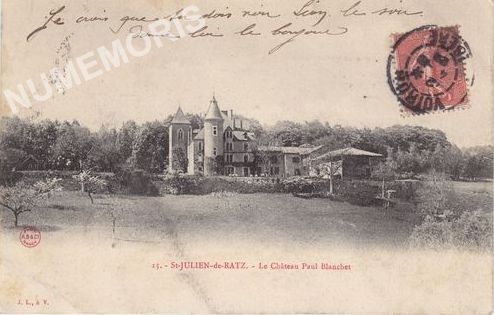 015 St-Julien-de-Ratz le ch&acirc;teau Paul Blanchet