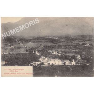 Tullins vue de l'hôpital et de la gare
