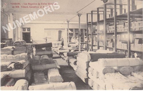 037 Voiron les magasins de toiles blanches de MM Villard, Castelbon et A. Vial