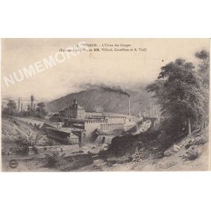 052 Voiron l'usine des Gorges (fabrique de toiles de MM Villard, Castelbon et A. Vial)