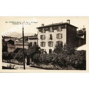 085 Voiron (Isère) pensionnat St Joseph Institution Portal Entrée