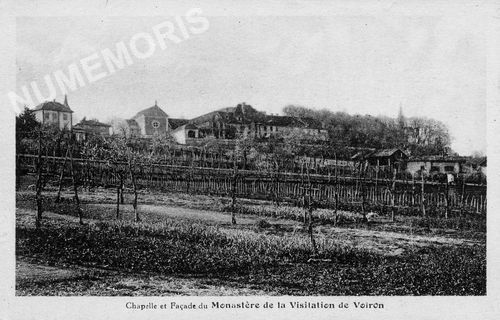 Chapelle et fa&ccedil;ade du monast&egrave;re de la visitation de Voiron