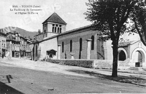 2648 Voiron (Is&egrave;re) le faubourg de sermorens et l'&eacute;glise St Pierre