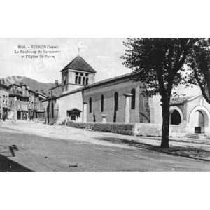 2648 Voiron (Is&egrave;re) le faubourg de sermorens et l'&eacute;glise St Pierre
