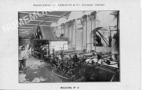 Papeteries A. Arnaud & Cie Voiron (Is&egrave;re) machine n� 2