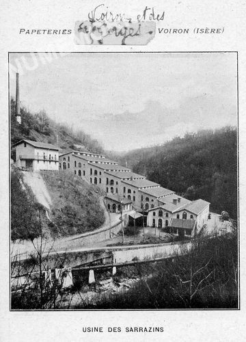 Papeteries A. Arnaud & Cie Voiron (Is&egrave;re) usine des sarrazins