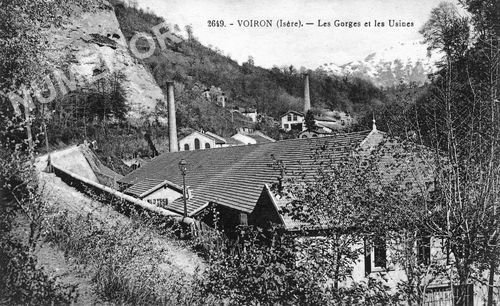 2649 Voiron (Is&egrave;re) les gorges et les usines
