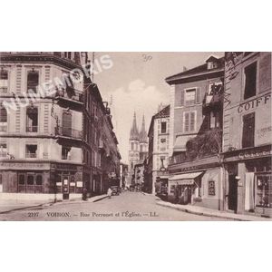 2197 Voiron rue Perronet et l'&eacute;glise LL