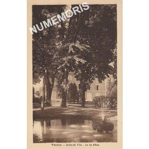 Voiron jardin de ville le jet d'eau