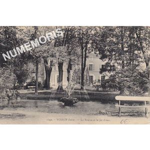 2642 Voiron (Is&egrave;re) la source et le jet d'eau