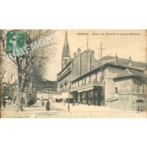 JG 458 Voiron place du march&eacute; et cours S&eacute;nozan
