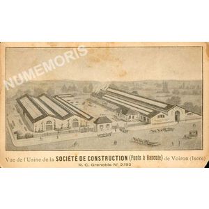 vue de l'usine de la soci&eacute;t&eacute; de construction (ponts &agrave; bascule)...