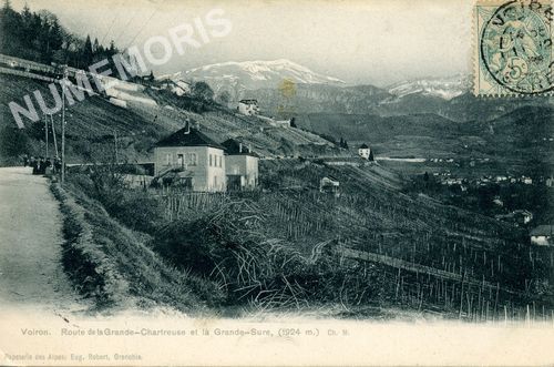 Voiron route de la grande Chartreuse et la Grande Sure (1924 m.)