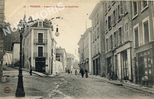 036 Voiron avenues d'Haussez et Gambetta