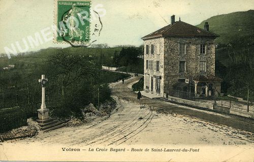 Voiron la Croix Bayard route de saint Laurent du Pont