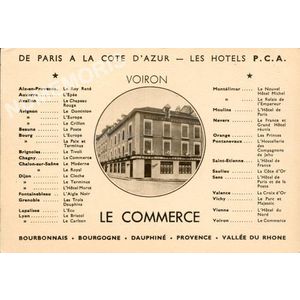 Publicit&eacute; de l'hotel Tardy