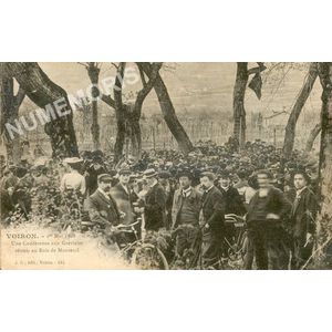 JG 244 Voiron 1er mai 1906 une conférence aux grévistes réunis au bois de Monteuil