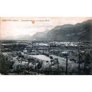 Voreppe (Is&egrave;re) inondation juillet-Aout 1914