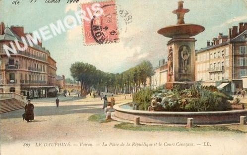 867 Le Dauphin&eacute; Voiron La Place de la R&eacute;publique et le Cours C&eacute;nozans LL