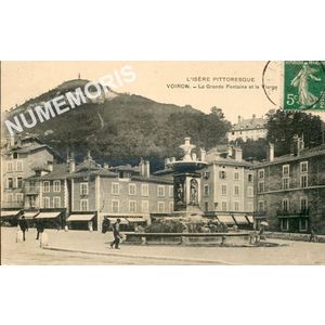 L'Is&egrave;re Pittoresque Voiron La Grande Fontaine et la Vierge