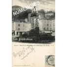 Voiron place de la R&eacute;publique et la montagne de Vouise