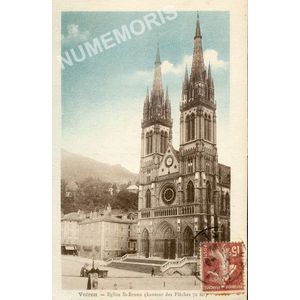 Voiron &eacute;glise St Bruno (hauteur des fl&egrave;ches 72 m)