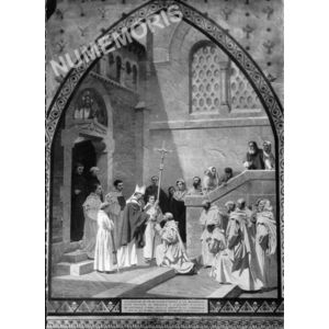 Reception de St Bruno par St Hugues peint par Girard