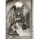 procession du voeu de ville avec la grand'rue id&eacute;alis&eacute;e peinte par Girard
