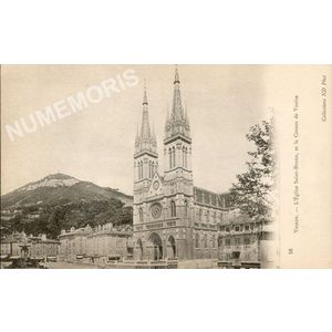 056 Voiron l'&eacute;glise St Bruno et le coteau de Vouise