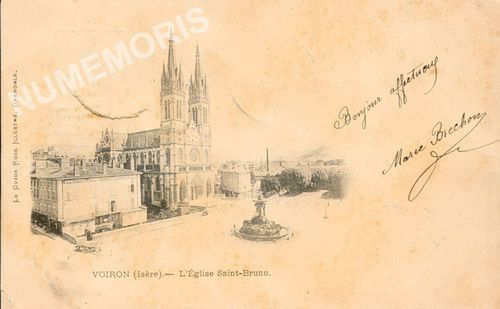 Voiron (Is&egrave;re) l'&eacute;glise St Bruno