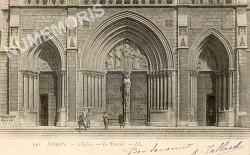 140 Voiron l'Eglise le portail LL