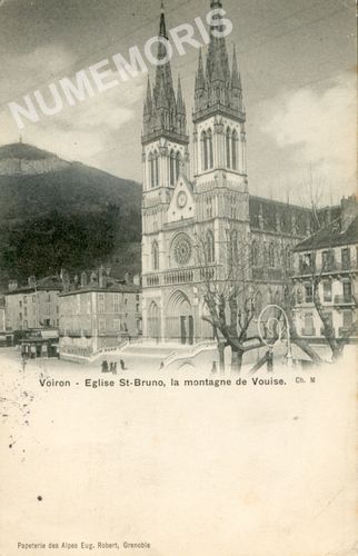 Voiron &eacute;glise St Bruno la montagne de Vouise