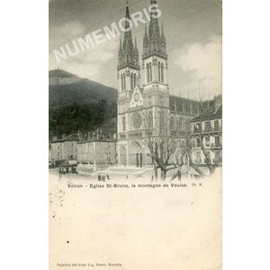 Voiron &eacute;glise St Bruno la montagne de Vouise