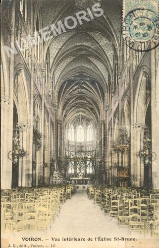 JG 147 Voiron vue int&eacute;rieure de l'&eacute;glise St Bruno