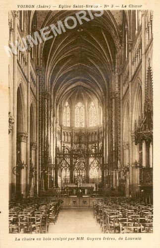 Voiron (Is&egrave;re) Eglise Saint-Bruno N�3 le choeur