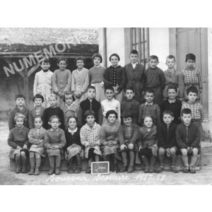 Chirens &eacute;cole en 1957-58 maternelle 