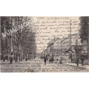 Voiron le cours S&eacute;nozan et le viaduc