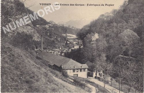 GD 164 Voiron les usines des gorges Fabriques de papier