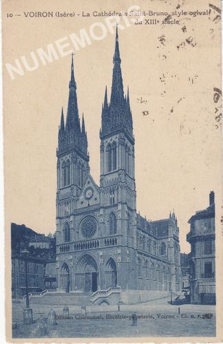010 Voiron (Is&egrave;re) la cath&eacute;drale Saint Bruno, style ogival du XIIIe si&egrave;cle