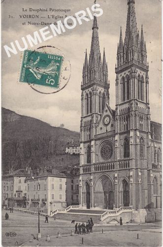 Le Dauphin&eacute; Pittoresque 32 Voiron l'eglise Saint Bruno et Notre Dame de Vouise
