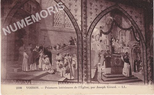 2198 Voiron peintures int&eacute;rieures de l'&eacute;glise par Joseph Girard