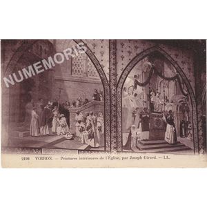 2198 Voiron peintures int&eacute;rieures de l'&eacute;glise par Joseph Girard